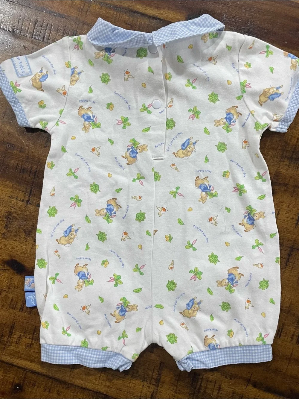 Vintage 2002 Peter Rabbit Beatrix Potter Baby Romper 0-3M